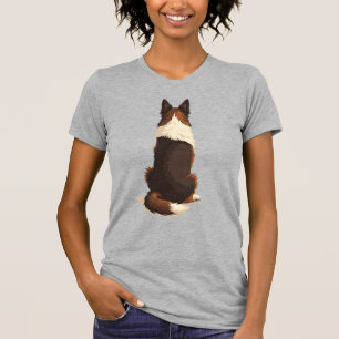 Camiseta Ilustração de cachorro Border Collie vintage por t