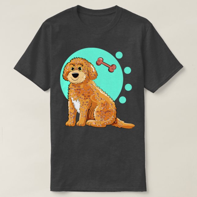 Camiseta Ilustração de Cachorro Cockapoo (Frente do Design)
