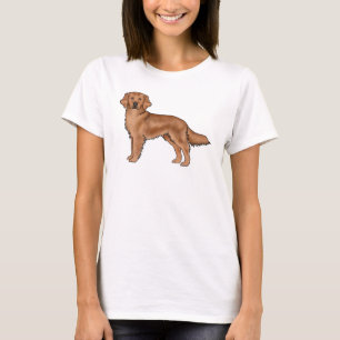 Camiseta Ilustração de cachorro de desenho animado fofo Ret