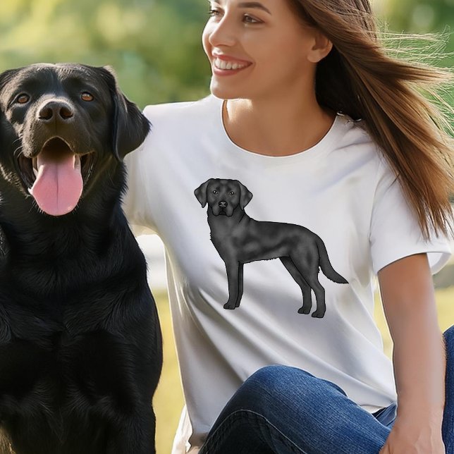 Camiseta Ilustração de Cachorro Gelado de Retriever de Labr (Please note: This image is a digital mockup.)