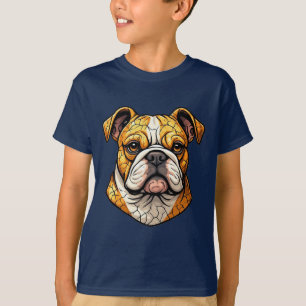 Camiseta Ilustração de Cachorro Inglês Fofo para Amantes de