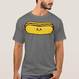 Camiseta Ilustração de Cachorro Quente Bonito