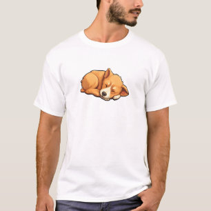 Camiseta Ilustração de cão de desenho animado