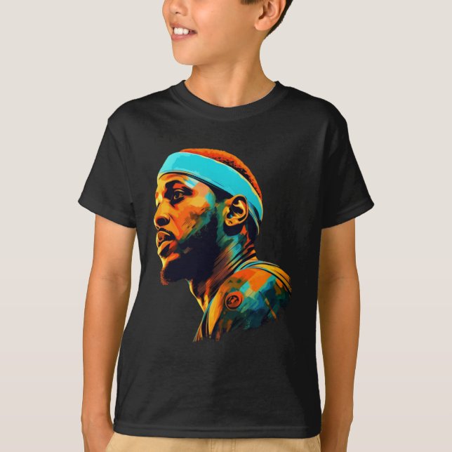 Camiseta Ilustração de Carmelo Anthony (Frente)