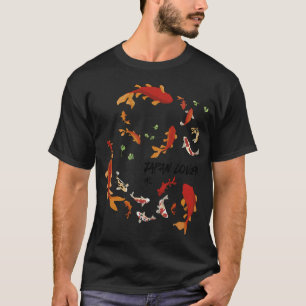 Camiseta Ilustração de Carpas Koi Japonesas: Amante do Japã