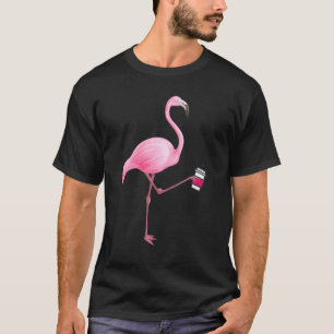 Camiseta Ilustração de Carregando de Flamingoes Hilarious