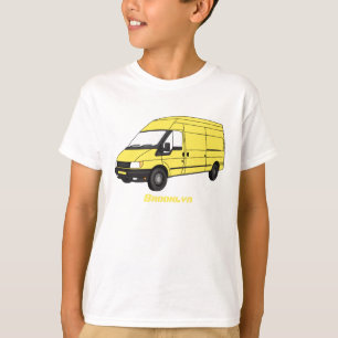 Camiseta Ilustração de carrinha de entrega