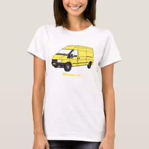 Camiseta Ilustração de carrinha de entrega