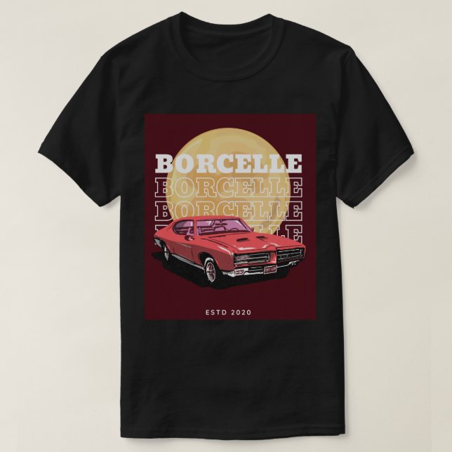 Camiseta Ilustração de carro vintage (Frente do Design)