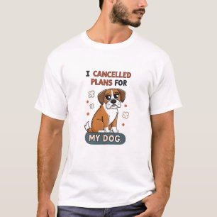 Camiseta Ilustração de Cartoon de Citação Divertida de Cach