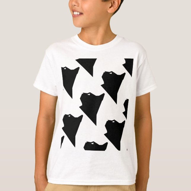 Camiseta Ilustração de Cat T-Shirt (Frente)