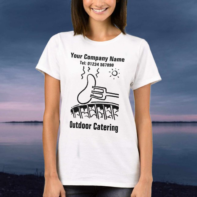 Camiseta Ilustração de Catering Externo para Personalizar (Criador carregado)