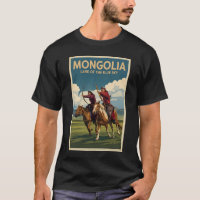 Ilustração de Cavaleiros da Mongólia Arte de Viage