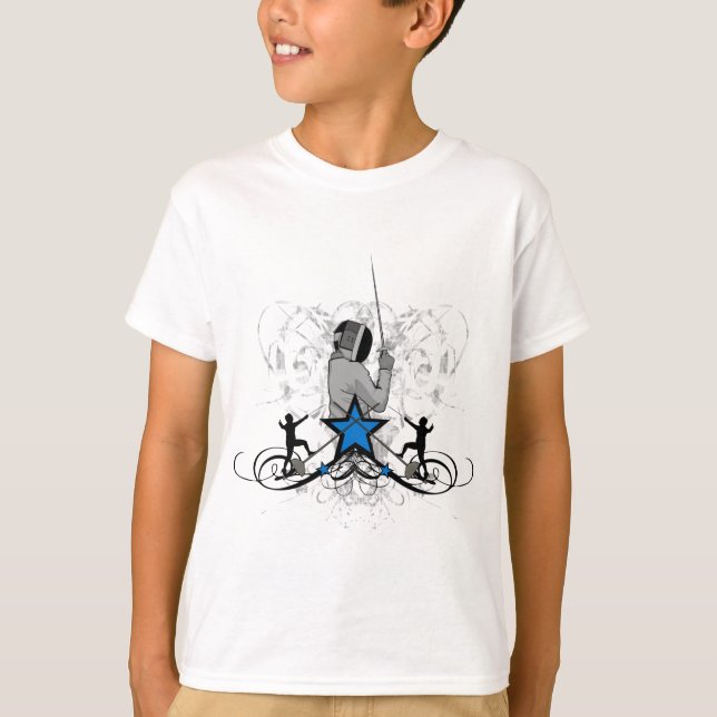 Camiseta Ilustração de Cerca Urbana (Frente)