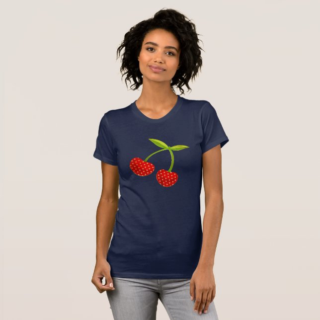 Camiseta Ilustração de Cherry Vintage (Frente Completa)