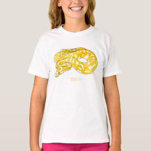 Camiseta Ilustração de cobra de pitão birmanês