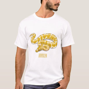 Camiseta Ilustração de cobra de pitão birmanês