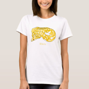 Camiseta Ilustração de cobra de pitão birmanês