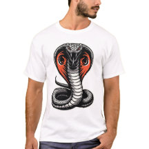 Ilustração de Cobra Feroz com Design de Poder Ousa