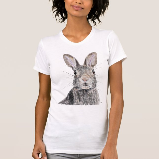Camiseta Ilustração de Coelho (Frente)