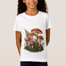 Camiseta Ilustração de Cogumelo Fly Agaric Vintage