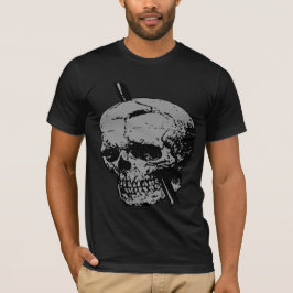 Camiseta Ilustração de Crânio com Vetor de Ferro de Socamen