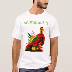 Camiseta Ilustração de Cristiano Ronaldo Portugal