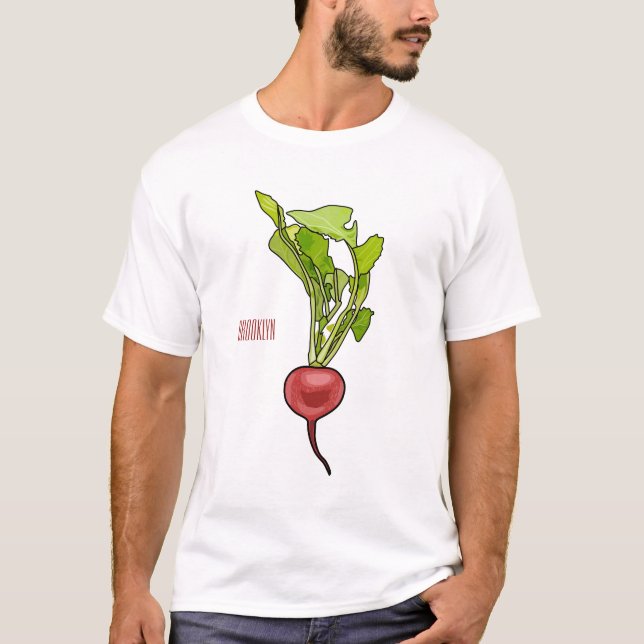 Camiseta Ilustração de desenho animado (Frente)