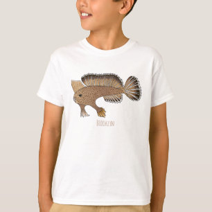 Camiseta Ilustração de desenho animado artesanal