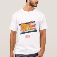 Ilustração de desenho animado da tempura do Shrimp