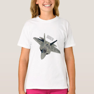 Camiseta Ilustração de desenho animado de aeronaves de comb
