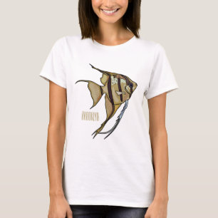 Camiseta Ilustração de desenho animado de Angelfish