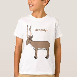 Camiseta Ilustração de desenho animado de antílope Saiga