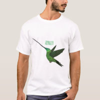 Ilustração de desenho animado de beija-flor-espada