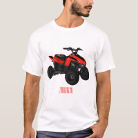 Ilustração de desenho animado de bicicleta atv