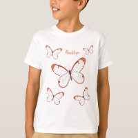 Ilustração de desenho animado de borboleta de asa