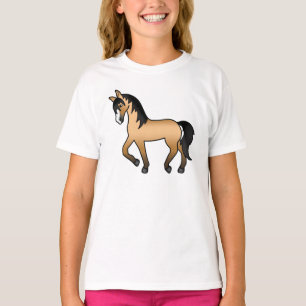 Camiseta Ilustração de desenho animado de buckskin Trotti