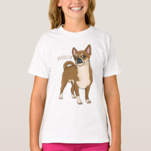 Camiseta Ilustração de desenho animado de cachorro Chihuahu