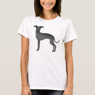 Camiseta Ilustração de desenho animado de cão galgo italian