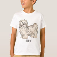 Ilustração de desenho animado de cão Havanês
