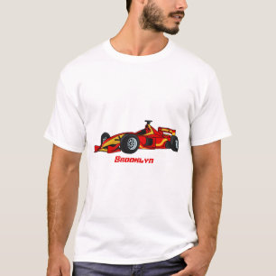 Camiseta Ilustração de desenho animado de carros de alta 