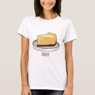 Camiseta Ilustração de desenho animado de Cheesecake