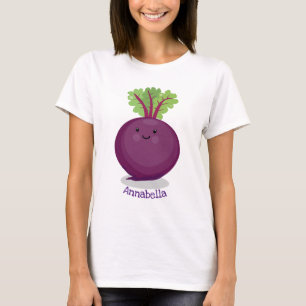 Camiseta Ilustração de desenho animado de cozinha de raiz d
