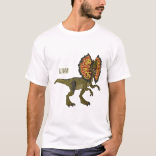 Camiseta Ilustração de desenho animado de Dilophosaurus