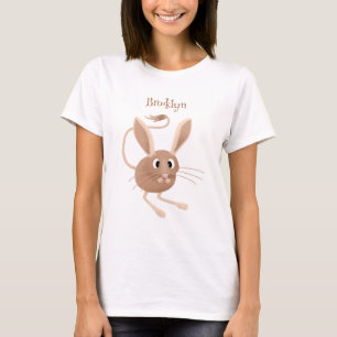 Camiseta Ilustração de desenho animado de jerboa, de orelha