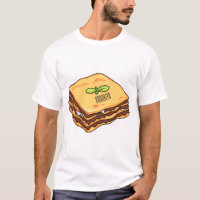 Ilustração de desenho animado de Lasagna