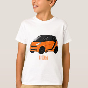 Camiseta Ilustração de desenho animado de microcarro