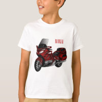 Ilustração de desenho animado de motocicleta em tu