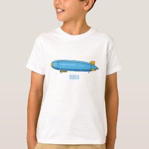 Camiseta Ilustração de desenho animado de nave