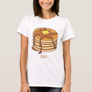 Camiseta Ilustração de desenho animado de Pancake